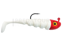 Leurre Delalande Toupti Shad 7cm 7g - 061 - Blanc tête Rouge