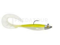 Leurres Delalande Zand Curly 12cm + jig head 14g - 389 - NATURAL YELLOW