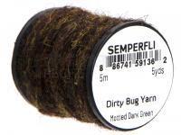 Semperfli Dirty Bug Yarn 5m 5yds - Mottled Dark Green