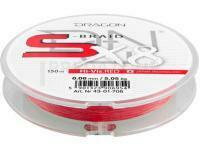 Tresse Dragon S-Braid X8 H-Vis Red 150m - 0.15mm