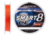 Tresse Favorite Smart PE 8x 150m (red orange) - #2.5/0.265mm 30lb/16.4kg