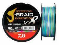 Tresse Daiwa J-Braid Expedition x8E Multi Color 300m - 0.28mm