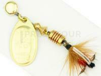 Cuiller Tournante Mepps Aglia Mouche Gold / Red #2 4.6g