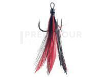 Hameçons triples BKK Feathered Spear 21 SS Black/Red #5