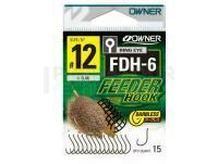 Hameçons Owner Feeder Hook FDH-6 Barbless - #8