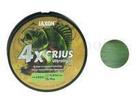 Tresse Jaxon Crius 4X Ultralight Army Green 150m - 0.042mm