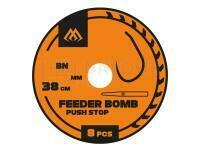 Mikado Feeder Bomb X-TRA STRONG Rigs 38cm - Push Stop - 0.25mm - #6