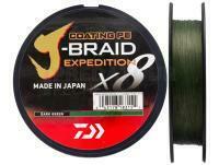 Tresse Daiwa J-Braid Expedition x8E Dark Green 300m - 0.16mm